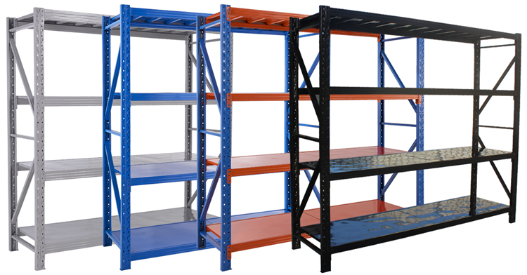 Manual picking storage equipment metal display shelf adjustable boltless shelving warehouse racking system supplier