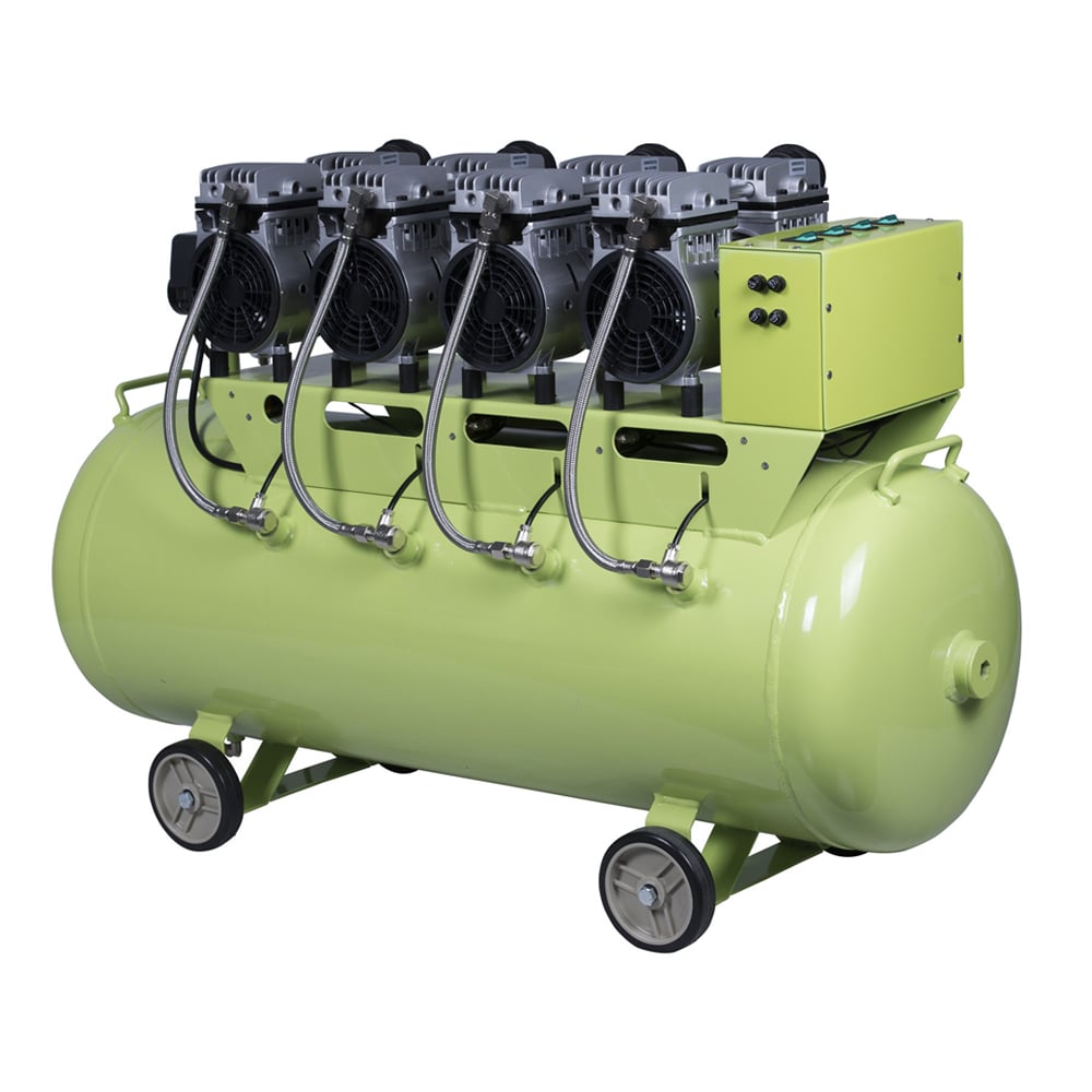 Dental Equipment Oil less Oil Free Air Compressor Supply Six Dental Unit For Clinic 120L details