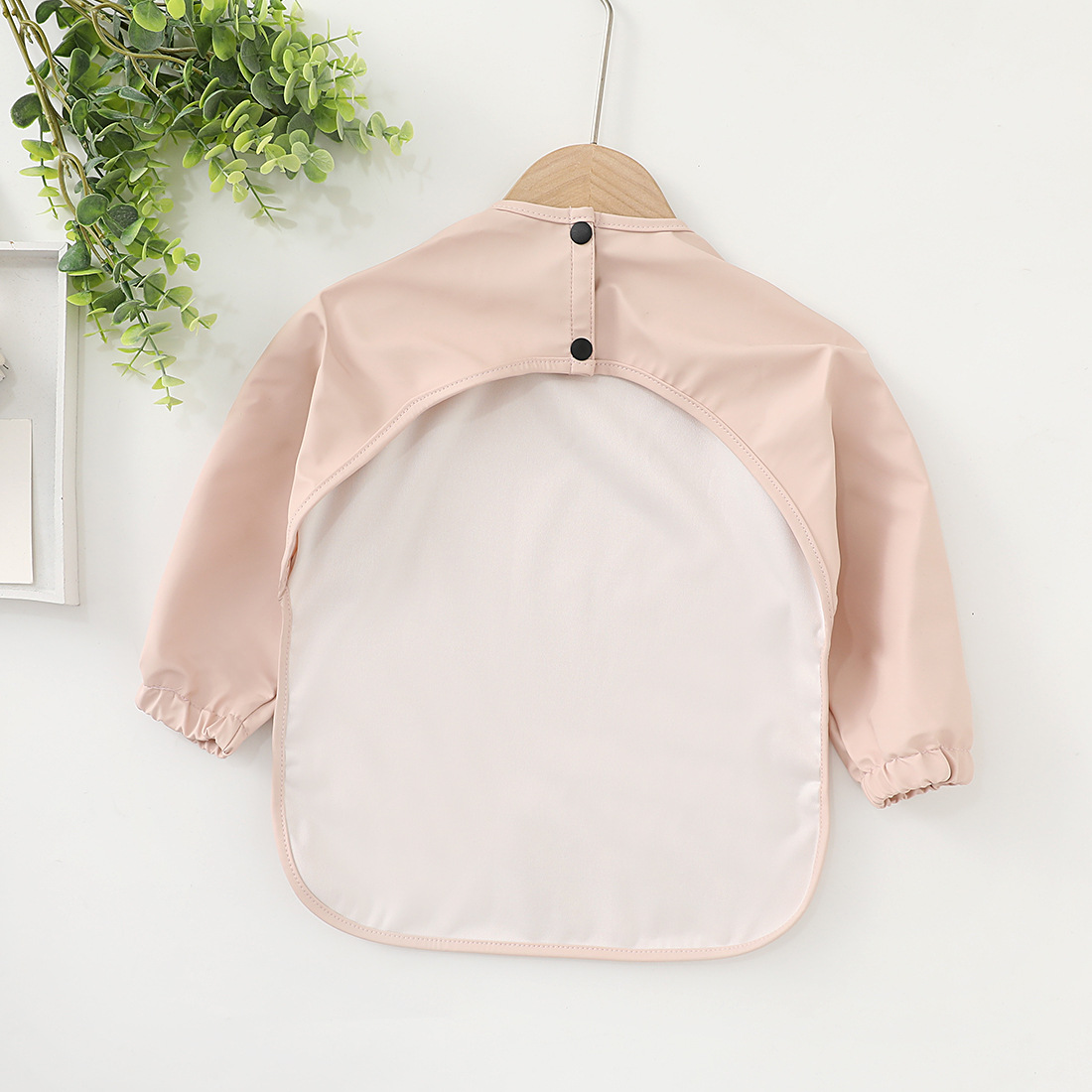 OEM Baby Long Sleeve Bib with Pocket Toddler Leak-Free Bibs with Sleeves (6-24 Months) Washable Baby Shirt Bibs Apron manufacture