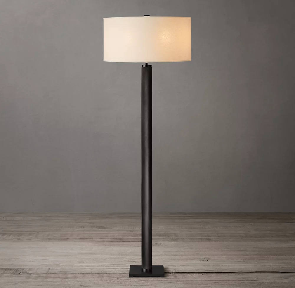 Luxury Hotel Villa Classic Metal Floor Light Living Room Decor Copper Standing Floor Lamp supplier