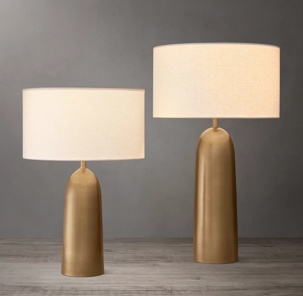 Simple Living Room Copper Table Light Bedroom Bedside Hotel Decorative Metal LED Table Lamp factory