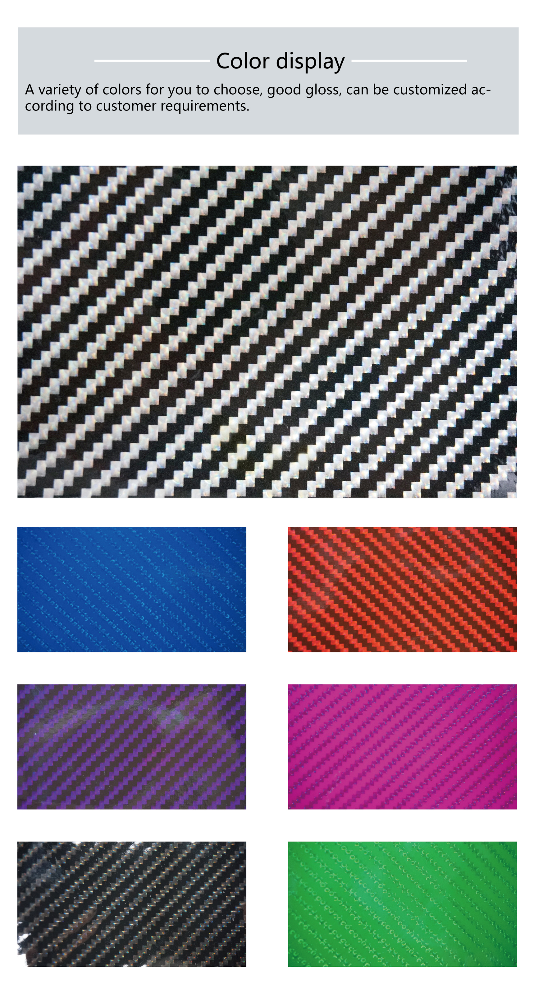 Cigno Leather Exclusive: Free Sample of Laser Carbon Fibre Texture Synthetic Leather - Ideal for Car Upholstery & Pu Faux Leather Fabric factory