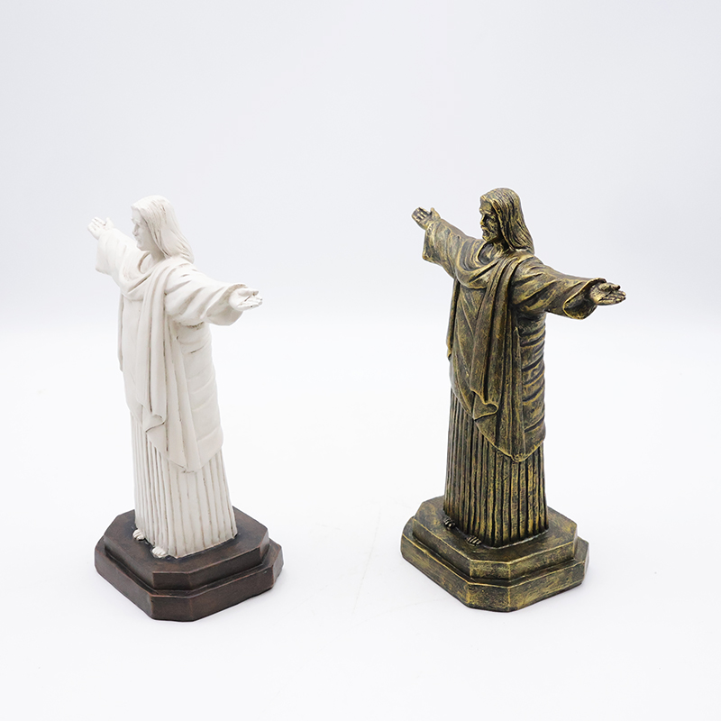 OEM Custom crafts religious catholic home decoration miniature statue wholesale handmade resin Jesus sculpture figurine manufacture