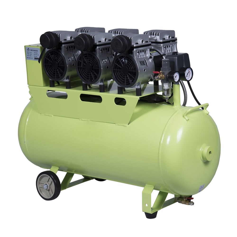 Medical Equipment Oil less Portable Dental Air Compressor for Clinic 2400W 90L supplier