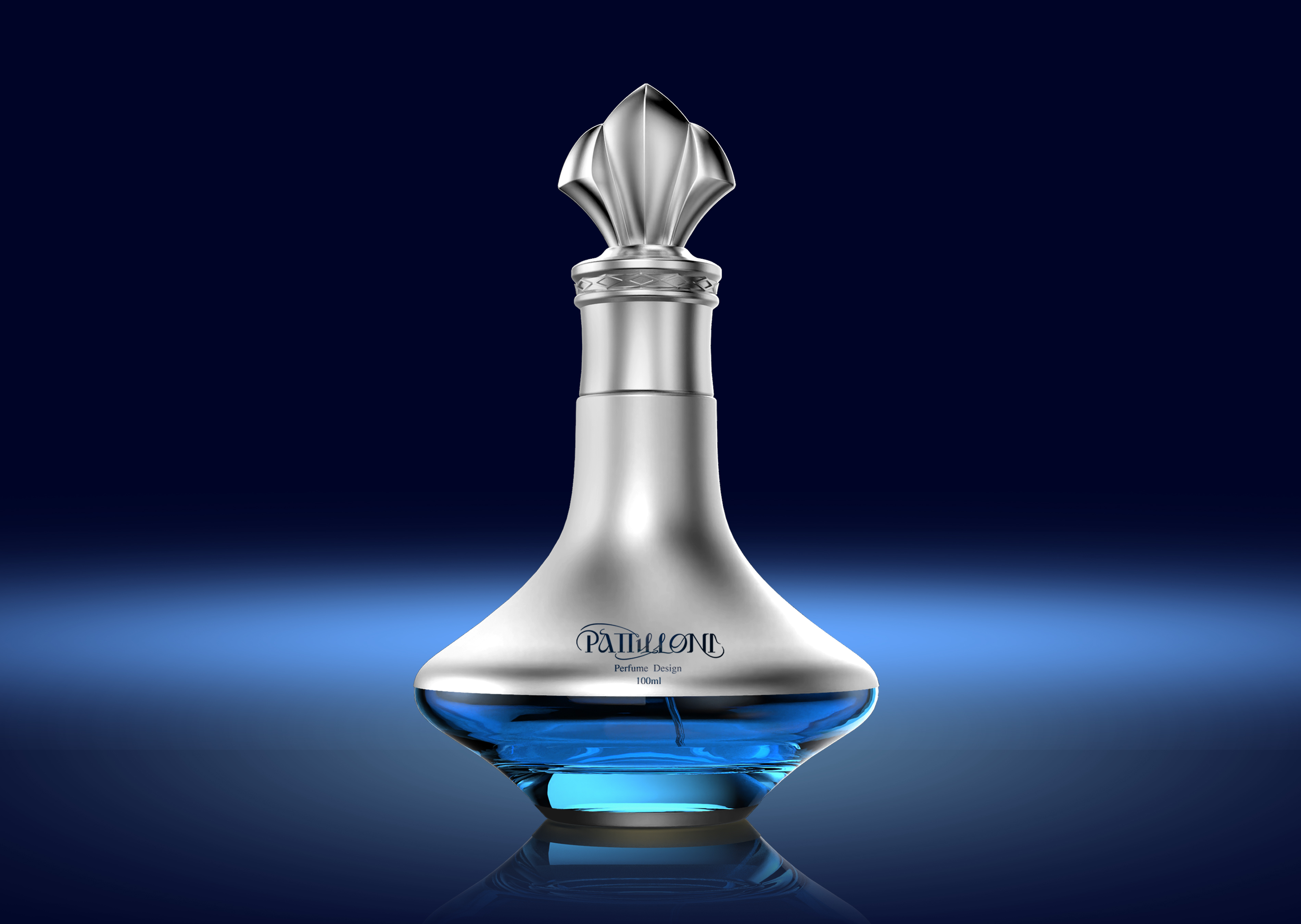 Glass bottle manufacture 75ml luxury crystal perfume bottles supplier