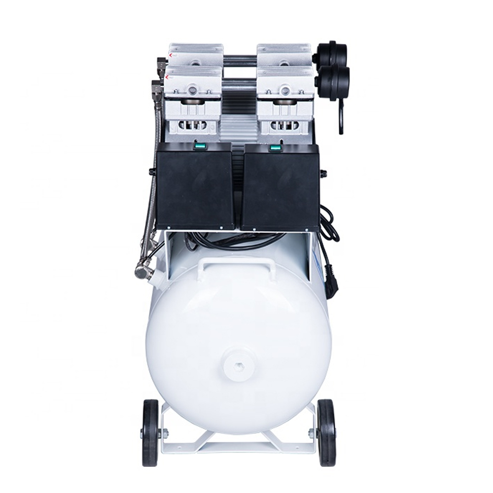 Medical Oil-Free Dental Air Compressor 1200W For Three Dental Chair Units 60L factory