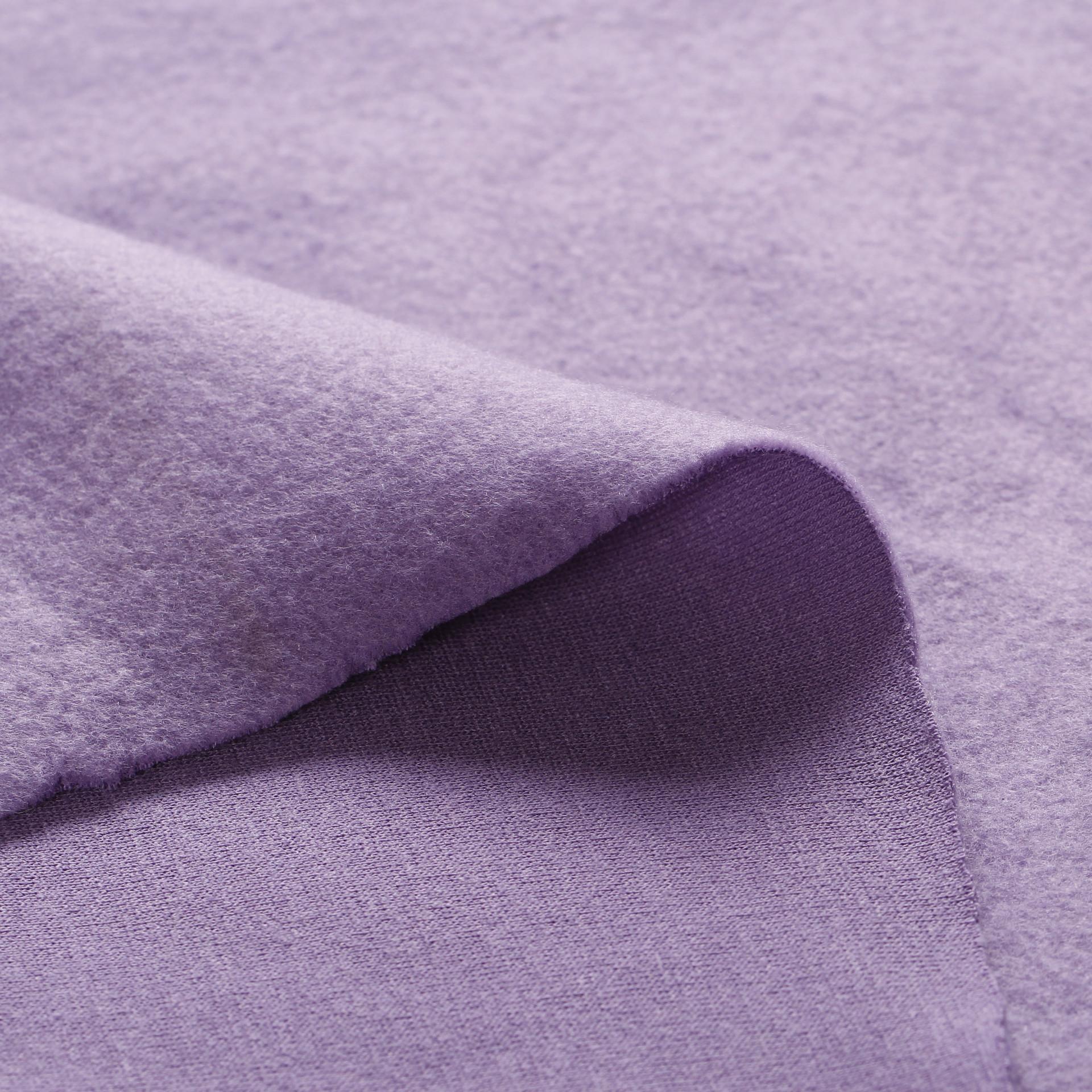 Manufacturer soft Quality one side brushed DTY polyester fleece fabric for cloth supplier
