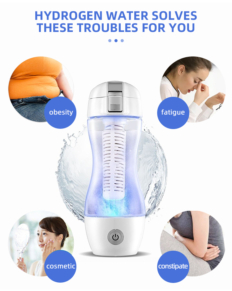 Factory Supply Maker Hydrogen Machine SPE and PEM Technology Machine Ionizer portable rich generator Water bottle details