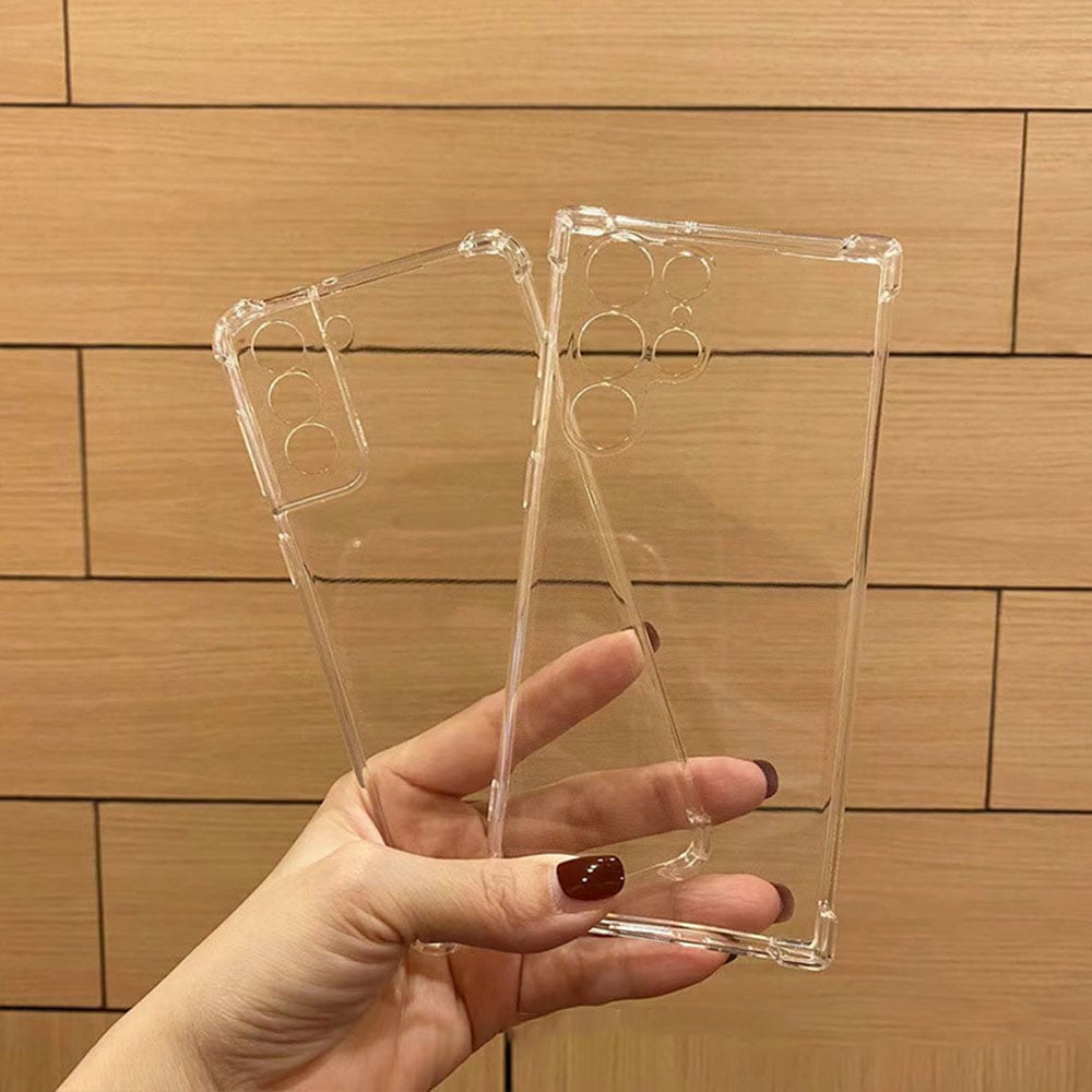 Funda de teléfono clara de TPU suave a prueba de caídas Laudtec SJK203 para Samsung Galaxy S24+ S24 Fe S23+ S23 S22 Ultra 5G