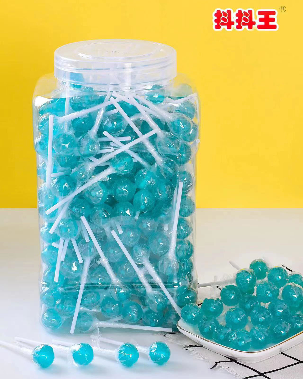 2024 Colorful Cute Mini Various Ball Lollipop Shape Sweet Fruit Flavor Mixed Color Hard Candy factory
