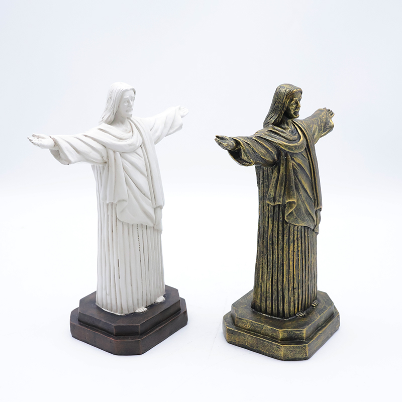 OEM Custom crafts religious catholic home decoration miniature statue wholesale handmade resin Jesus sculpture figurine details
