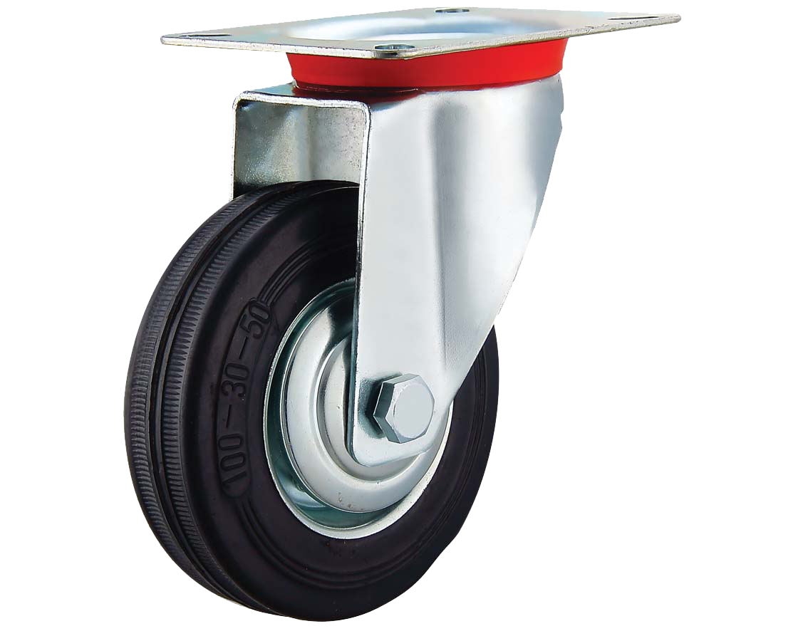 industrial caster wheel 3/3.5/4/5/6/8 inch castor manufacturer rubber caster swivel type for industry and trolley manufacture