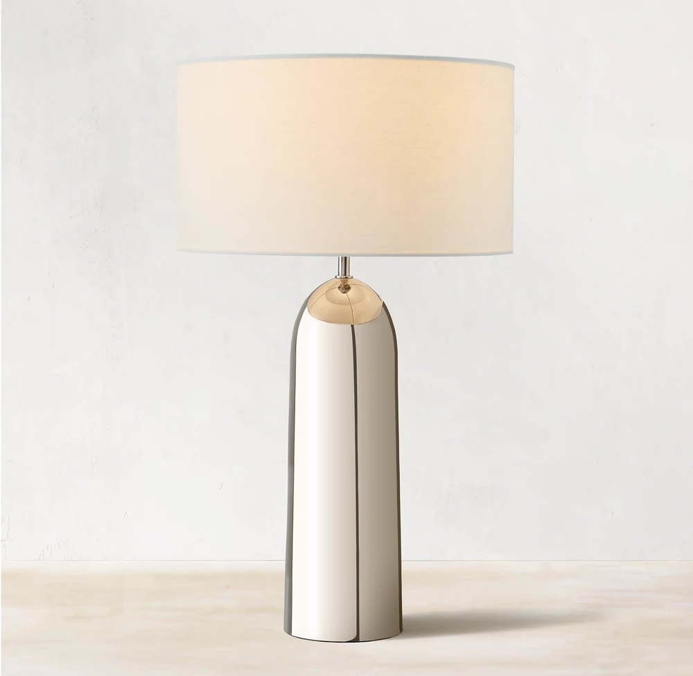 Simple Living Room Copper Table Light Bedroom Bedside Hotel Decorative Metal LED Table Lamp supplier