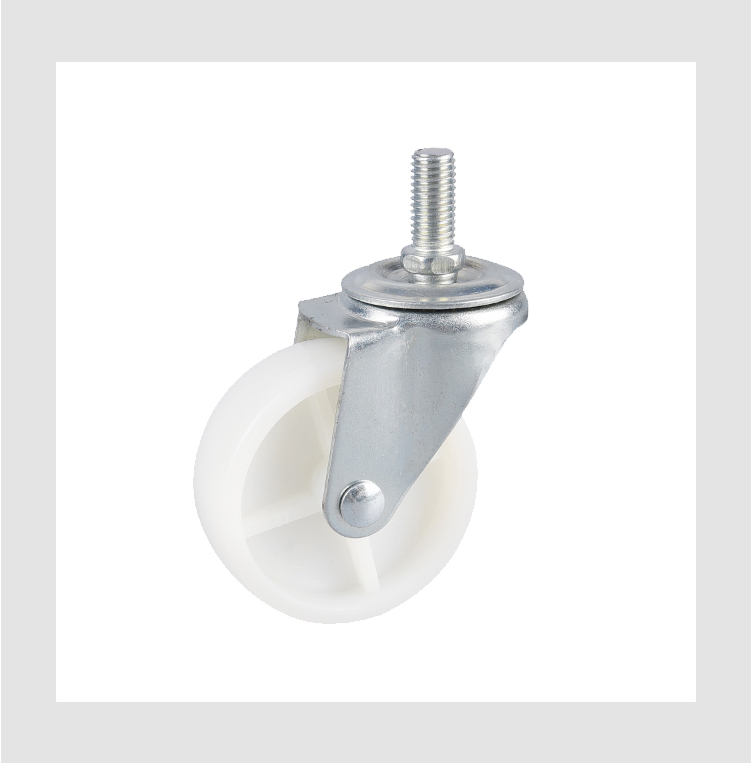 furniture caster wheel stem style PP caster wheel 1/1.25/1.5/2/2.5/3 inch plastic wheels for furniture manufacture
