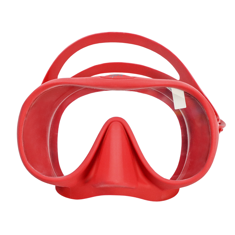 Diving equipment Frameless safe glass low volume snorkel mask oval water spearfishing scuba diving mask factory