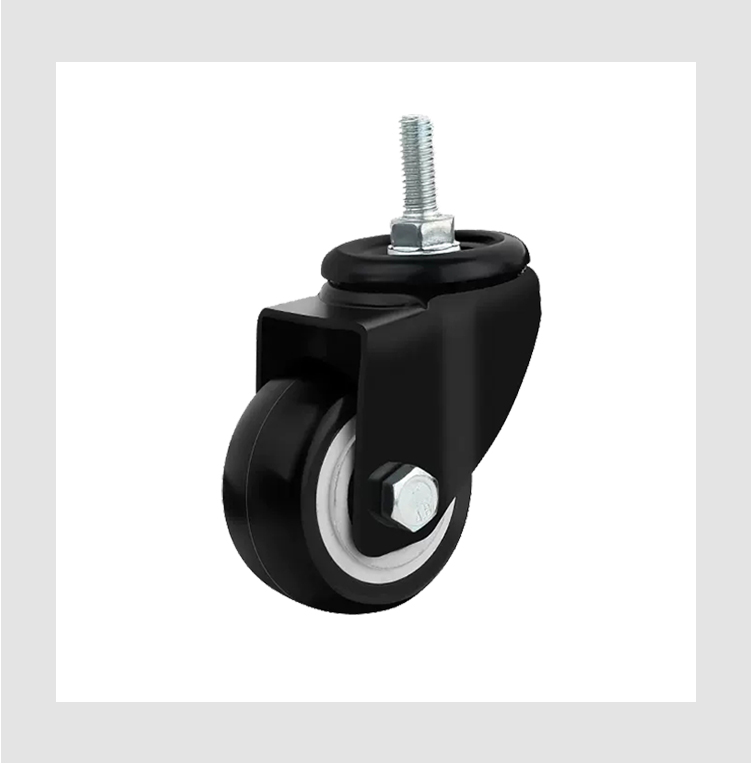furniture caster wheel stem caster 1.5/2/2.5/3/4/5 inch PVC caster wheel manufacturer for office chair factory