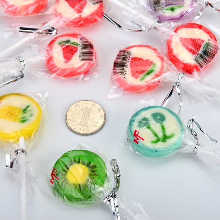 halal custom flavor hard candy lollipop ball sweets factory supplier