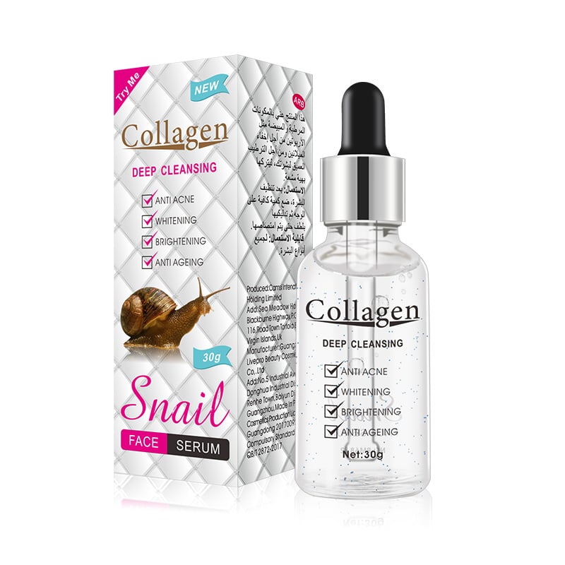 Suero facial orgánico PeiMei, nutritivo y reparador, con colágeno de caracol