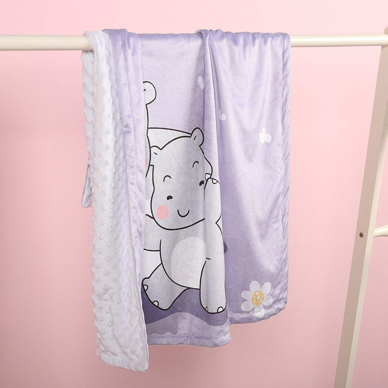 Silky Micro 30x40 Inches Soft Minky Dot Blankets Multifunction Baby Swaddle Blanket Made of Polyester for Babies supplier