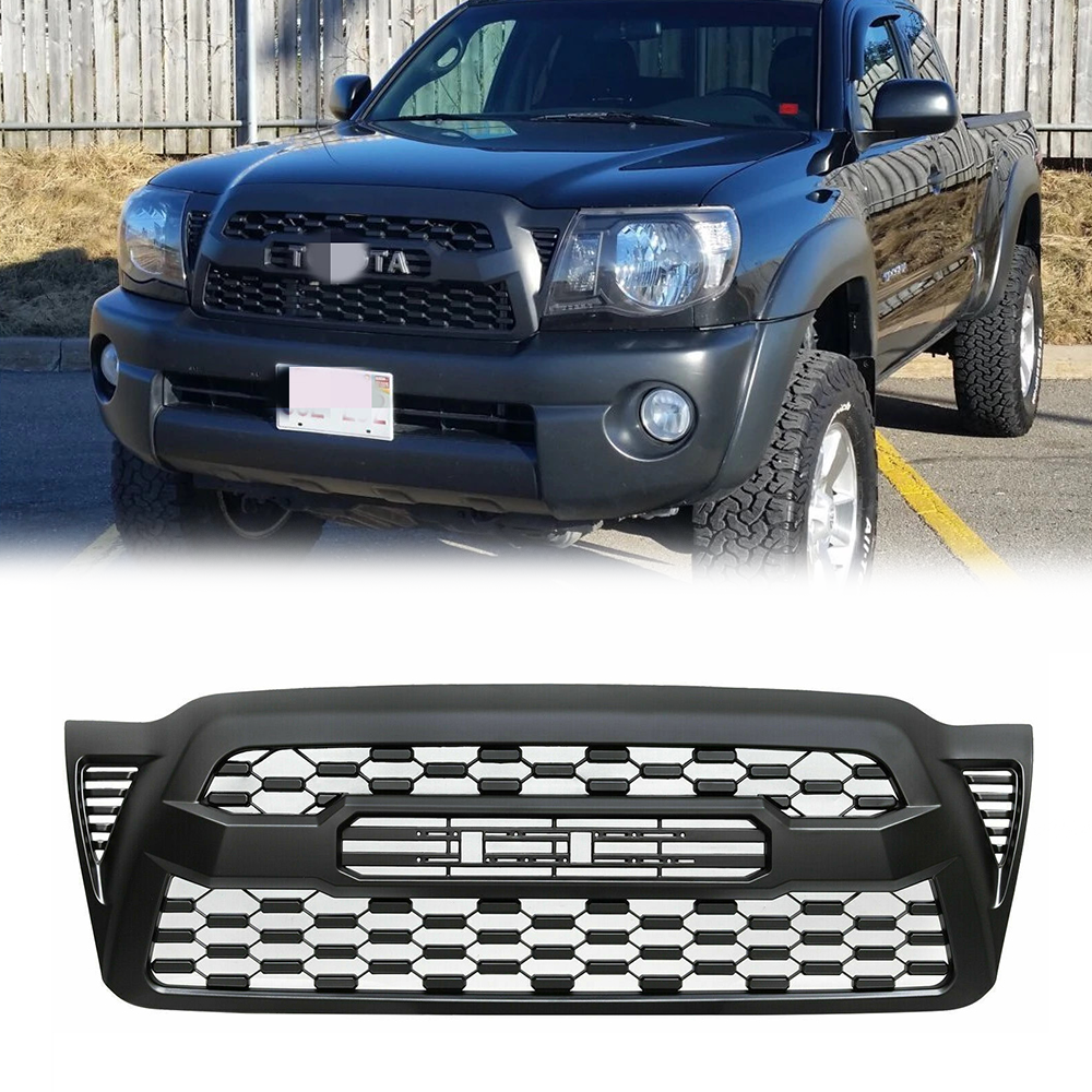 Aksesori Spedking 2005-2011 body kit TRD bagian depan bumper grille dengan lampu untuk Toyota Tacoma 05