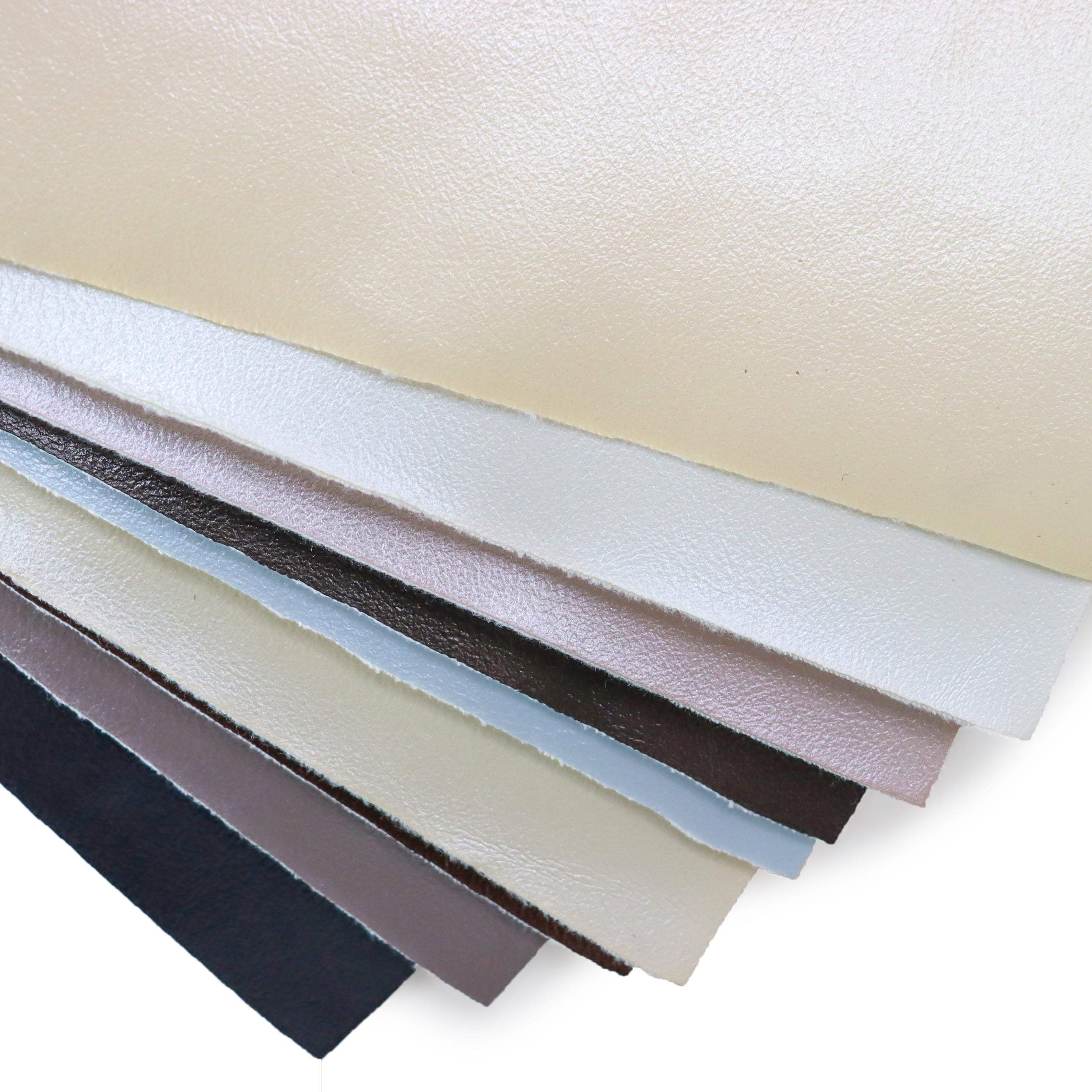 Glossy Eco-friend Lichi Pattern Solvent-free PU Leather Faux Leather supplier