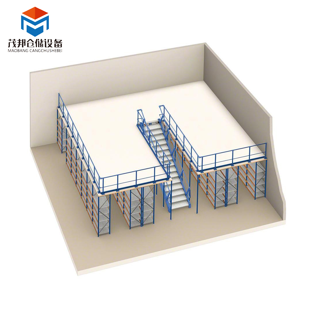 Heavy Duty Steel mezzanine rack pallet racking warehouse storage heavy duty Storage Mezzanine Platform details