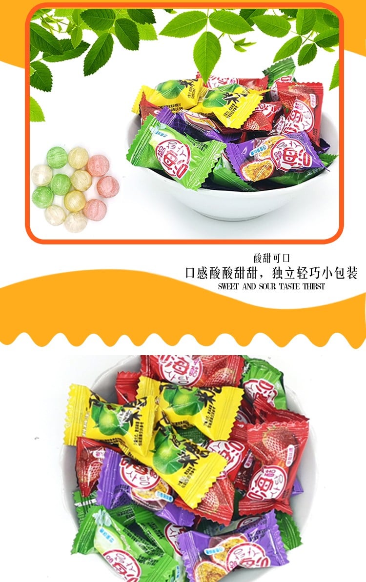 Halal tutti-frutti hard candy wholesale supplier