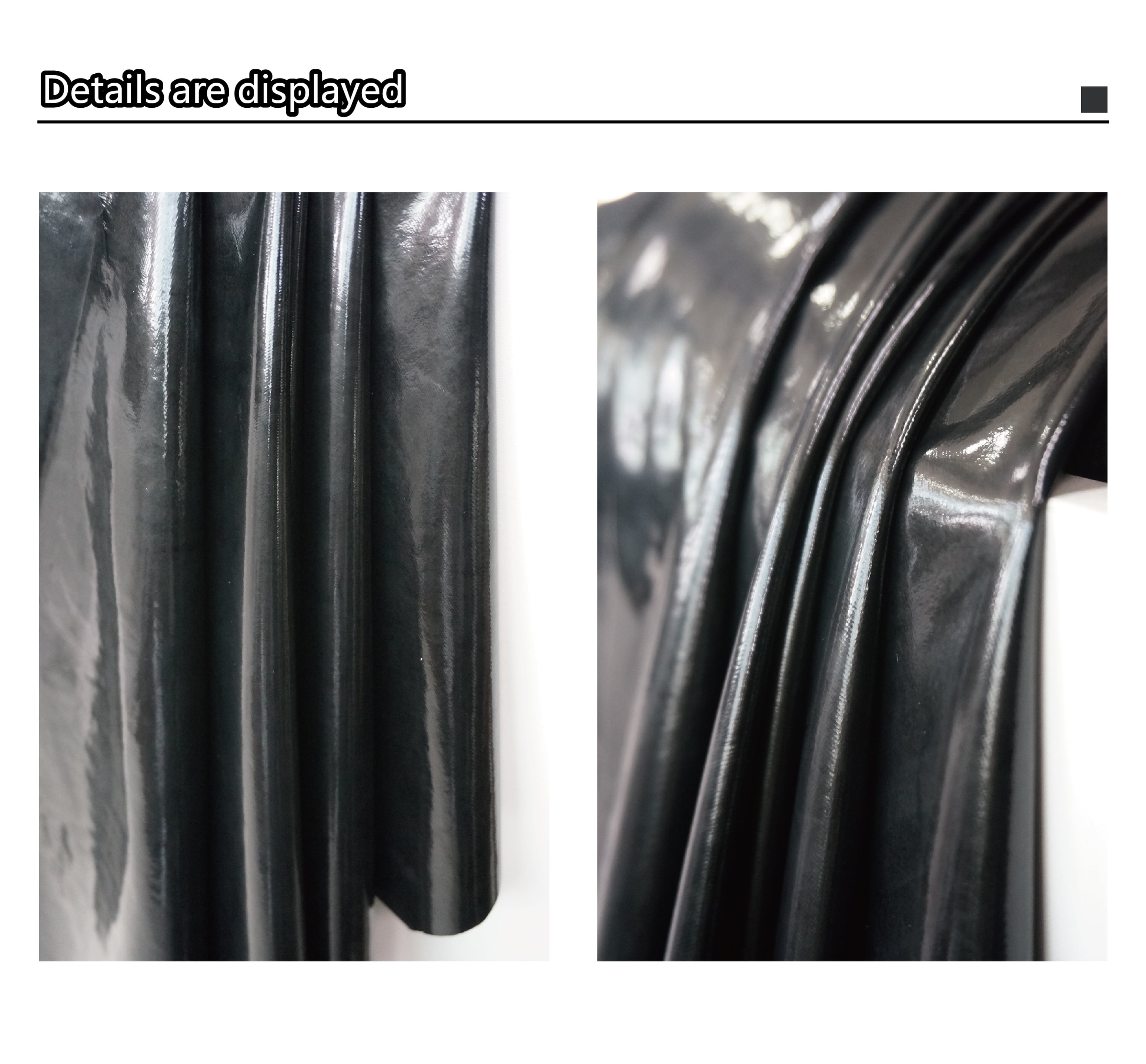 Cigno Leather Presents: Customizable Pattern Mirror/Matte Finish Glossy PU Faux Leather for Garment Manufacturing factory