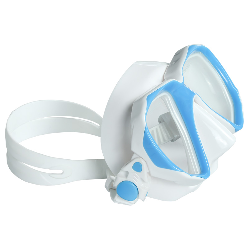 China swim underwater sea snorkeling equipment children pink low volume professional free diving mask kid face diving mask manufacture