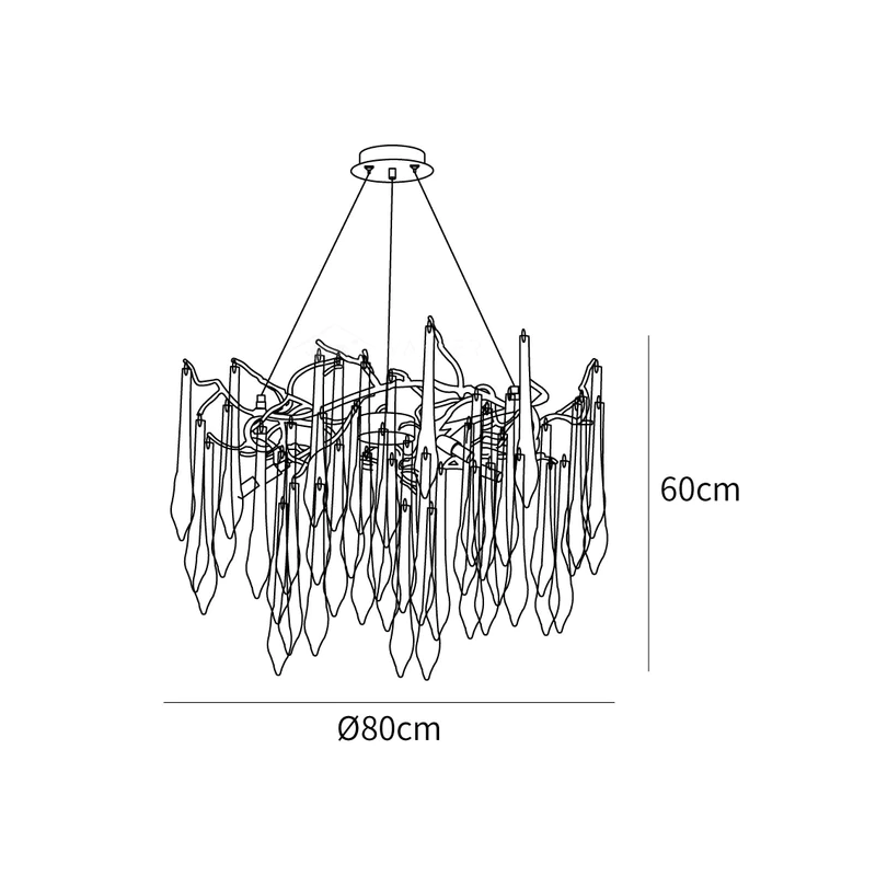 Nordic Stairs Indoor Loft Stained Glass Classical High Ceiling Chandeliers Pendants Light supplier