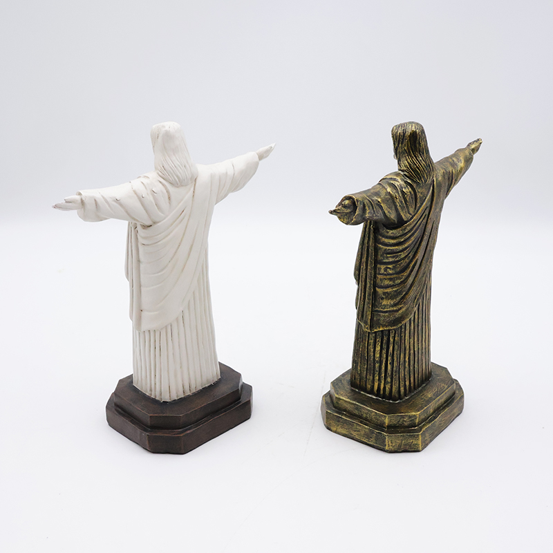 OEM Custom crafts religious catholic home decoration miniature statue wholesale handmade resin Jesus sculpture figurine factory