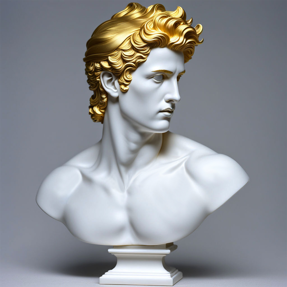 Custom modern home art decoration resin figure bust sculpture factory