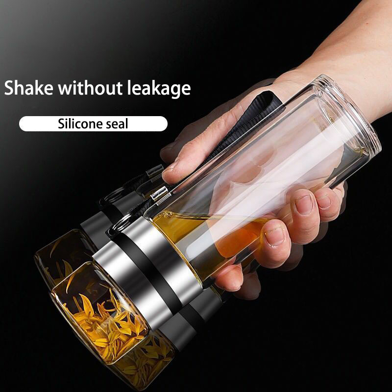 Glass Cup Tea 150 Glass Cheap Drinking Borosilicate Leak Proof Ideal Drink Bottle for School Home Office Travel manufacture