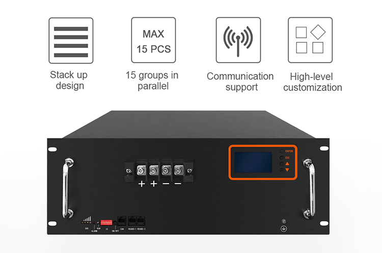 Home Use Rack 48V Energy Storage Lifepo4 Battery factory