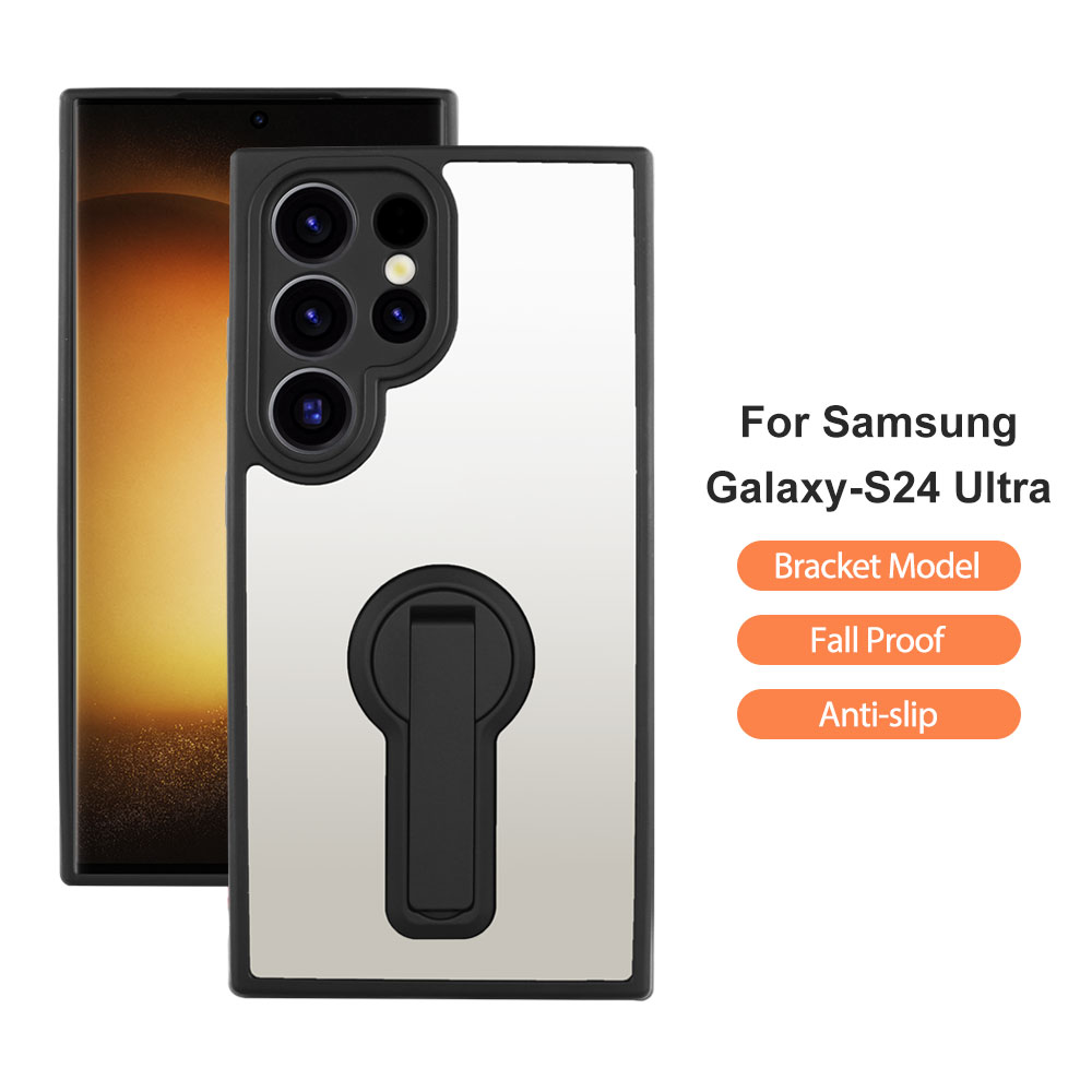 étui de téléphone rotatif 360 pour Samsung S24 Ultra Tpu Pc Coques de téléphone souples avec support en anneau anti-chute
