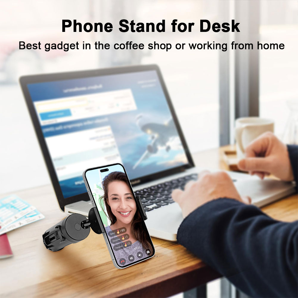 Laudtec SJJ086 Portable Pocket Live Stream Water Proof Cellphone 360 Rotating Car Hands Foldable Video Selfie Stand Phone Holder manufacture