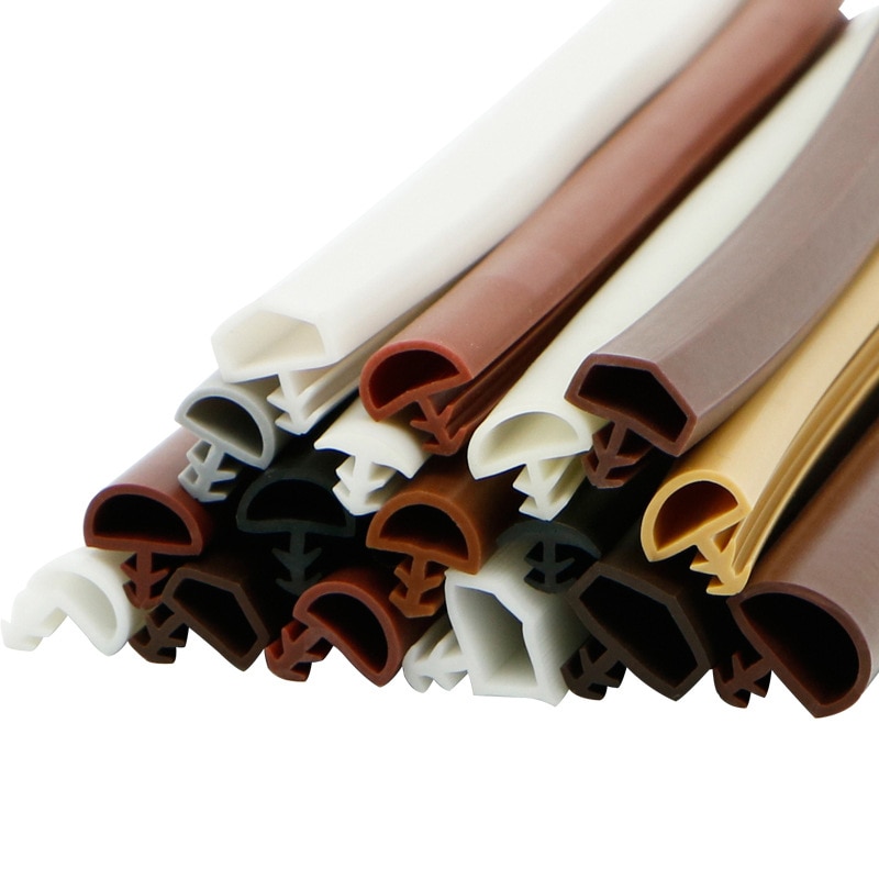 Customized wooden door window rubber seal strip sound insulation dustproof silicone rubber sealing strip gap filler strip manufacture
