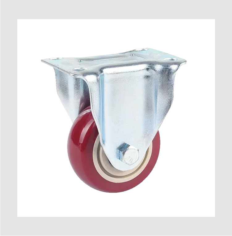 Medium duty caster industrial caster wheel 3/4/5 inch rigid type caster wheel manufacturer for machinery and equipment manufacture