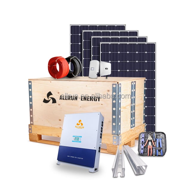 Italy Germany inverter 20kw 15kw 5kw 10000W off grid set solar systems also called complete kit 10kw solar energy system manufacture