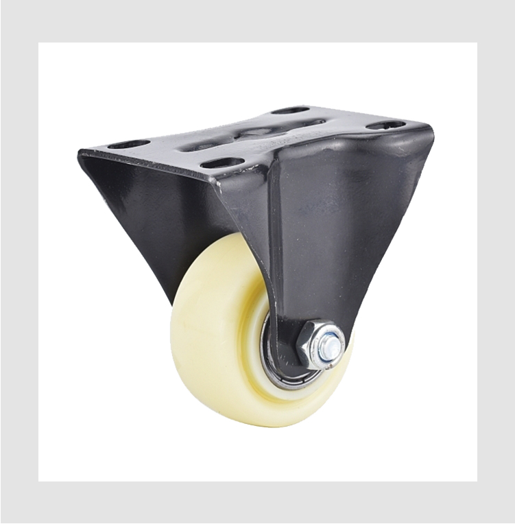 industrial caster wheel 1.5/2/2.5/3/4/5 inch rigid type PP caster wheel with double bearings for machinery and equipment factory