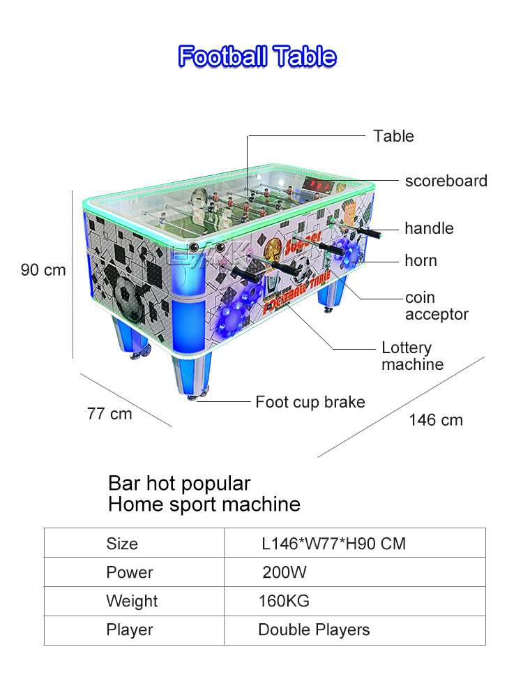 Football Table Sports Game Machine Arcade Console Indoor Adults Token Machine Ticket Redemption Game Mechanical Game supplier