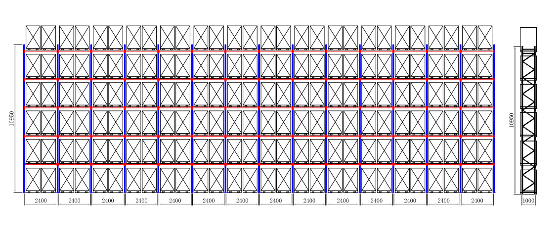 Factory Warehouse Storage Heavy Duty Selective Steel Pallet Racking System Selective Industrial Storage Racking supplier