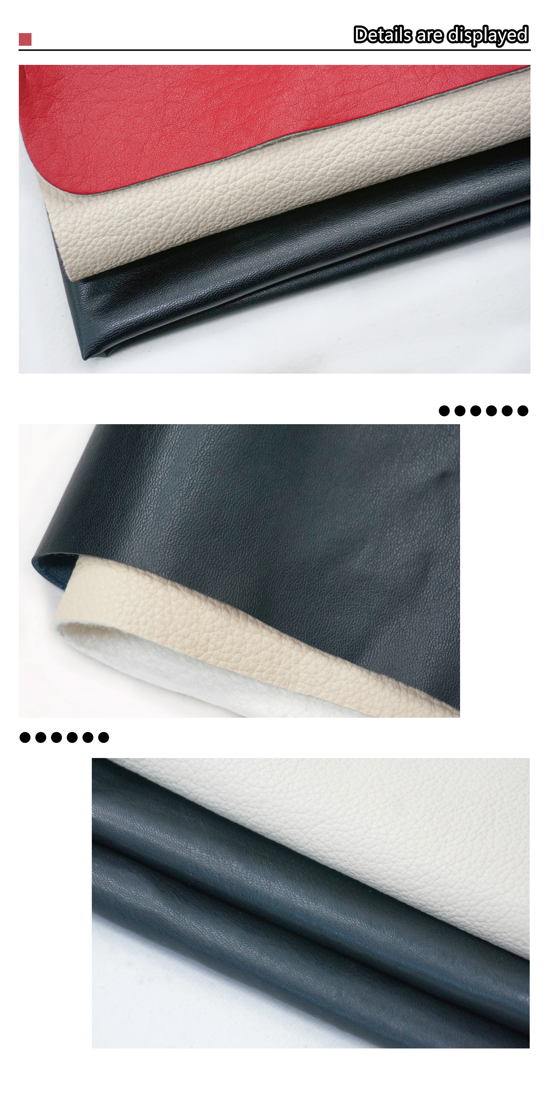Cigno Leather - Wholesale Vegan Bamboo Fiber Leather Rolls for Bag Uppers details