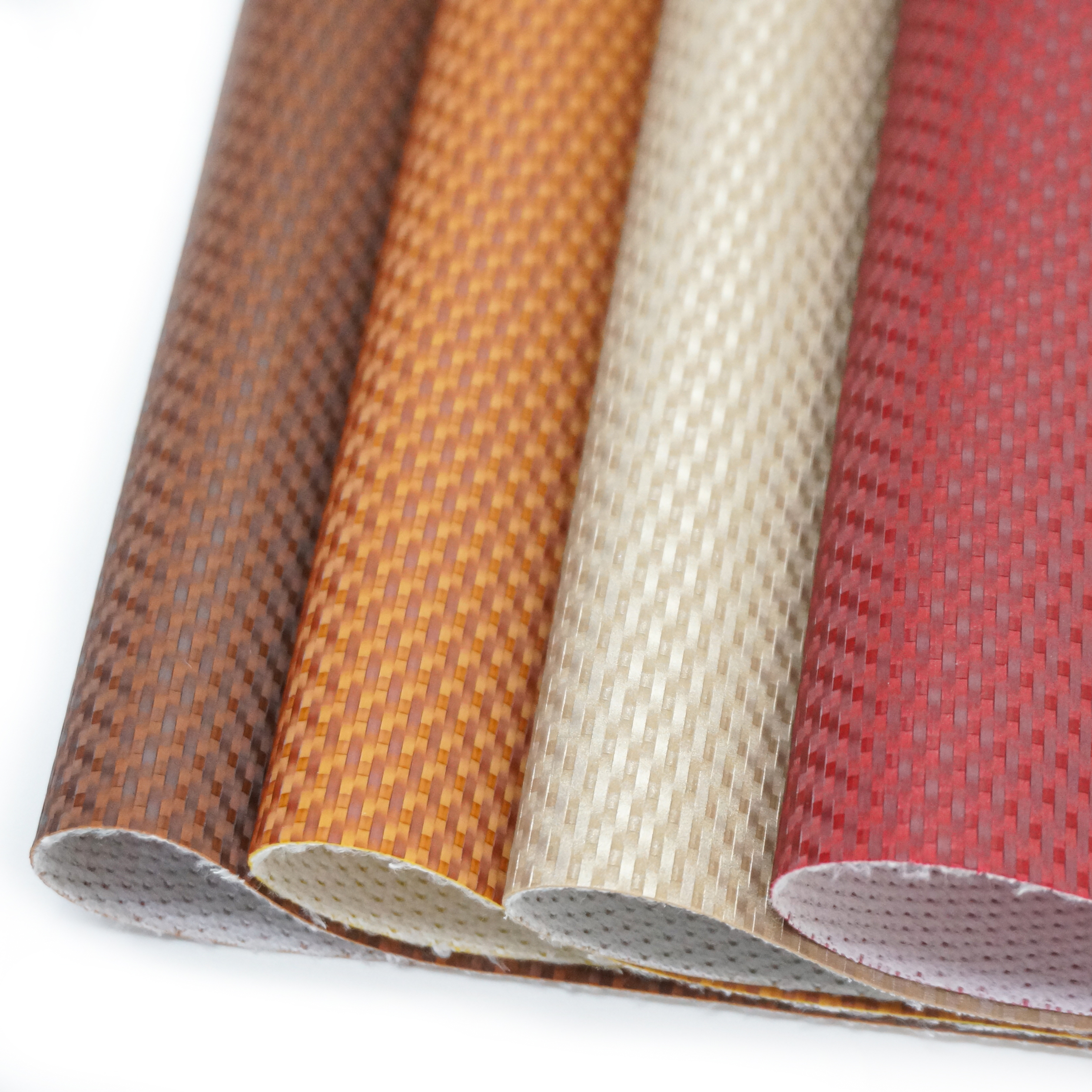 Cigno Leather - Textured Woven Straw Mat Pattern PVC Artificial Leather: Durable & High-Quality supplier