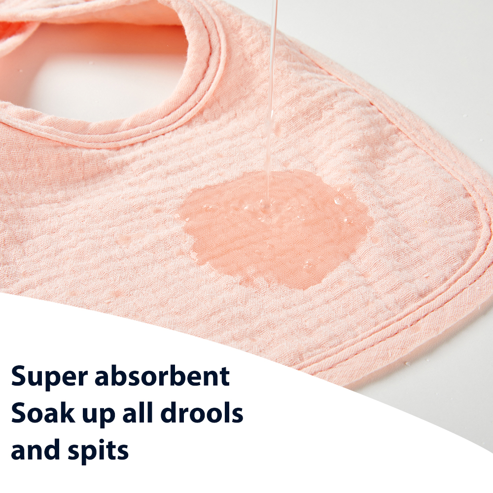 100% Cotton Super Soft Bib Set Unisex Muslin Baby Drool Bibs factory