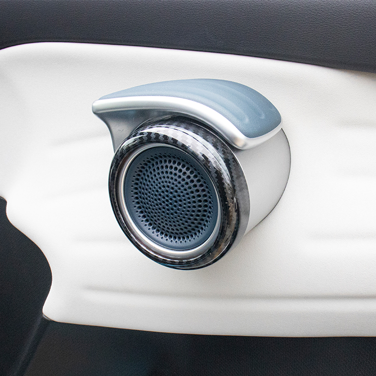 ATTO3 Accessories ABS Carbon Fiber Four Door High Speaker Tweeter Cover Car Horn Cover For BYD ATTO 3 Yuan Plus supplier