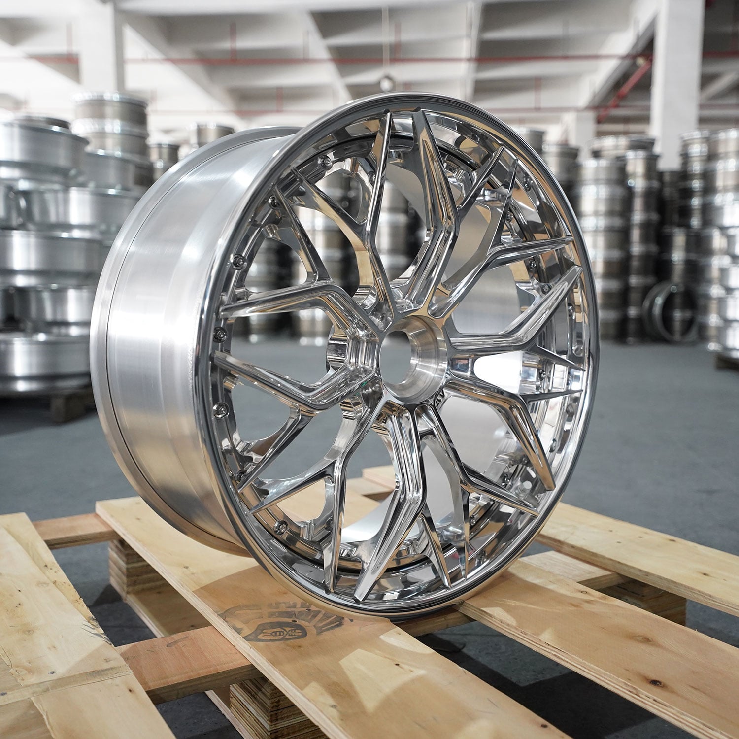 3-teiliger Gussrad benutzerdefinierte Größe von 12“-32”