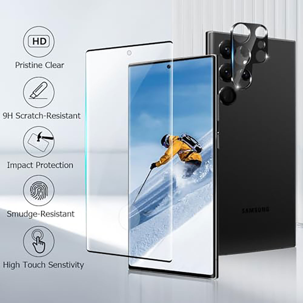 Laudtec GHM023 Transparent Hd Anti Drop Camera Lens Protection Glass Protector Screen Protectors For Samsung Galaxy S24 Ultra supplier
