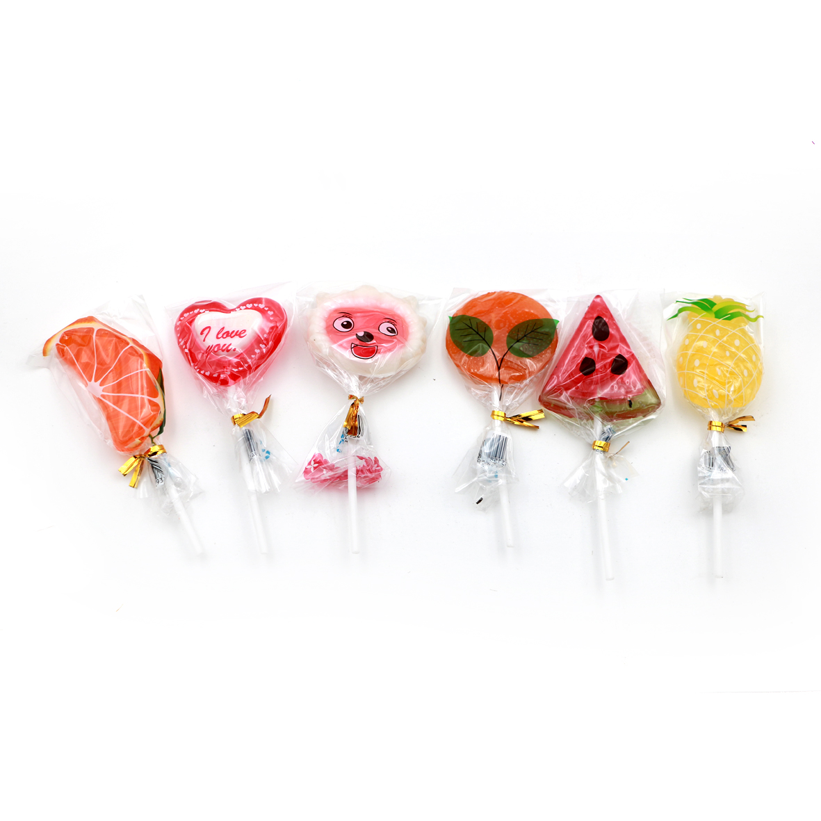 display box package kosher assorted fruit shape  watermelon orange lemon pineapple lollipop hard candy manufacturer manufacture