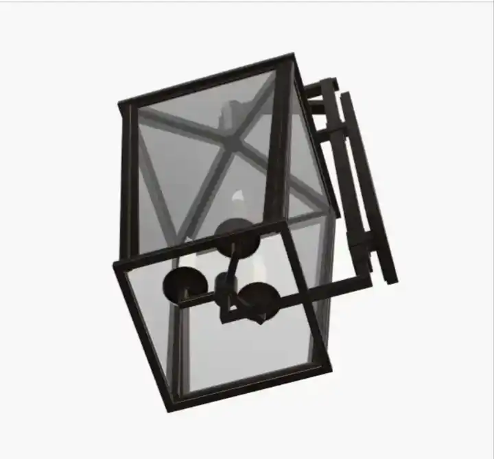 Custom Bracketed E12 Candle Lantern Wall Lights Iron Birdcage Indoor Wall Lamp manufacture